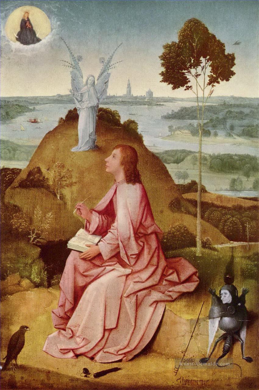 johannes auf patmos 1485 Hieronymus Bosch Ölgemälde